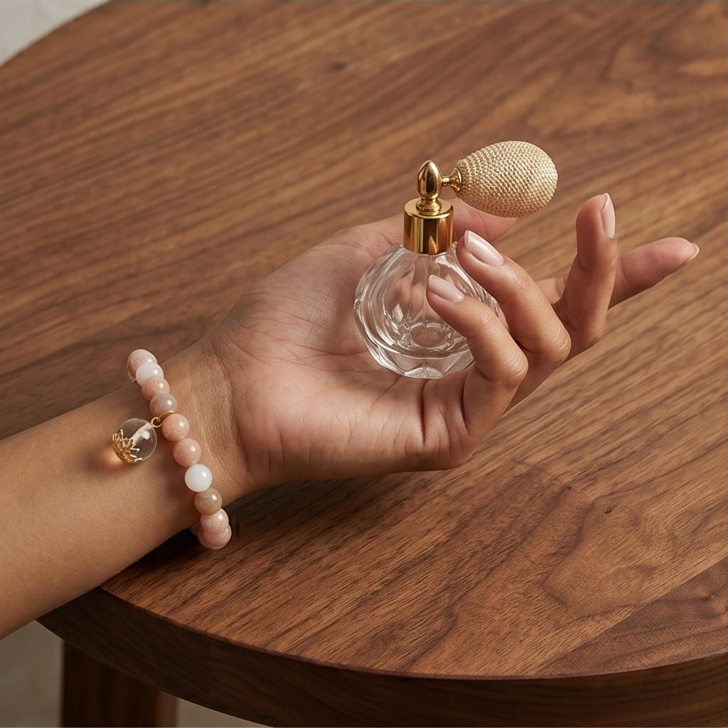 Peach Moonstone Breath Bead | The Inner Peace Collection