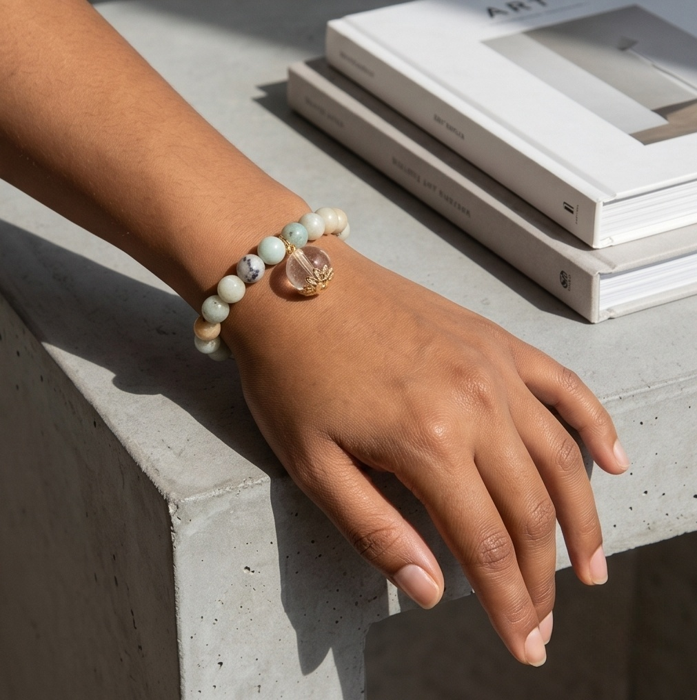 Amazonite Breath Bead | The Inner Peace Collection