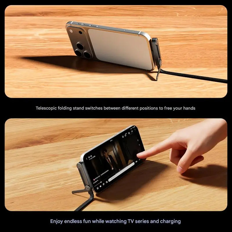 🔥LAST DAY  56% OFF⚡️240w super fast charging📱Invisible Holder Charger Cable with Stand