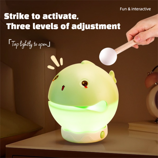 Wooden fish/ Chinese temple block, Wooden fish-shaped night light, bedside lamp