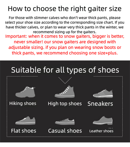 Crocodile Gaiters & Hiking Gaiters