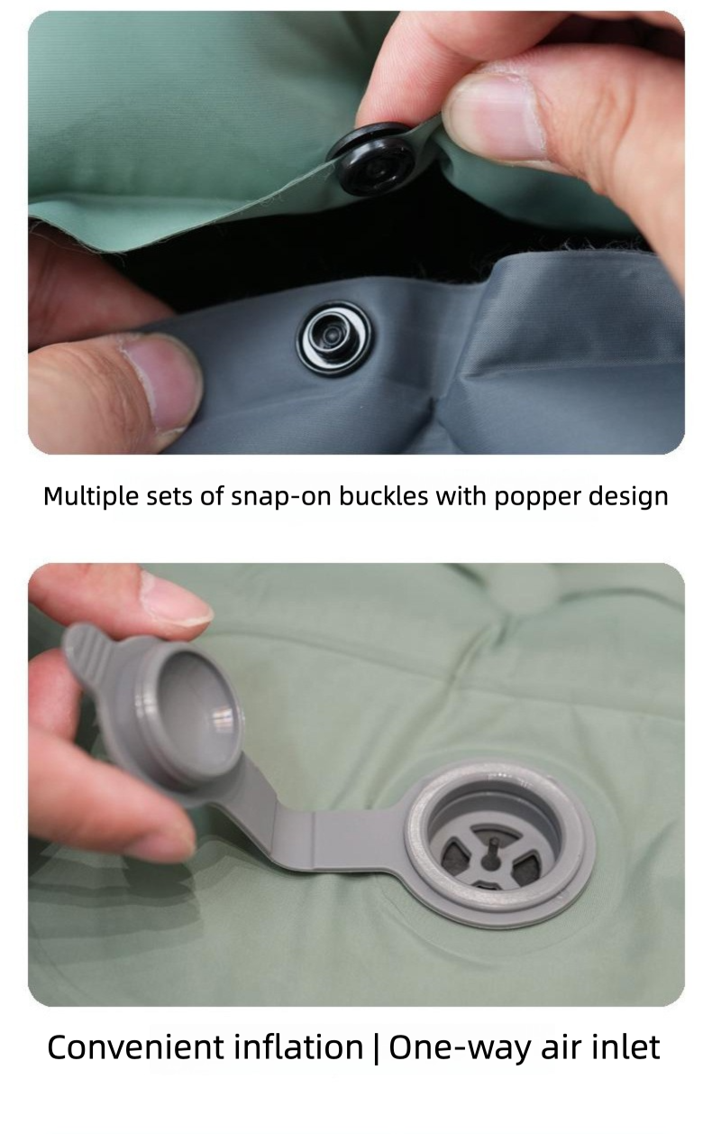 Camping Sleeping Pad with Quick-Inflate Foot Pump