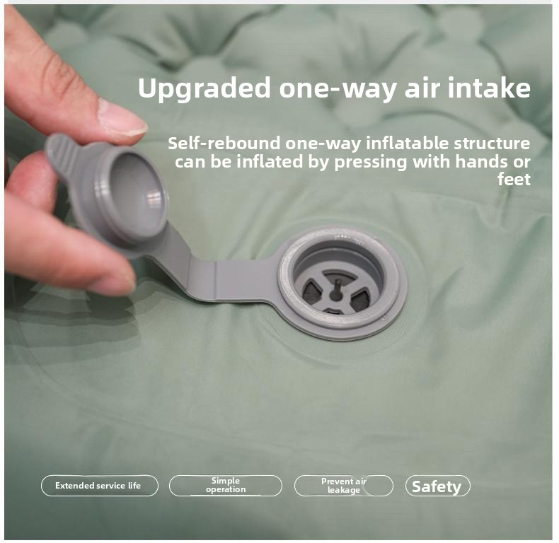 Camping Sleeping Pad with Quick-Inflate Foot Pump