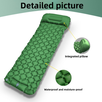 Camping Sleeping Pad with Quick-Inflate Foot Pump