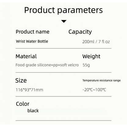 Wrist Water Bottle (2 PCS）