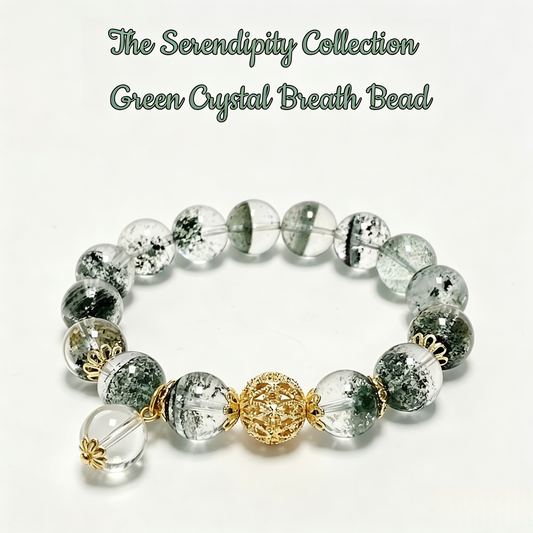 The Serendipity Collection | Green Phantom Breath Bead