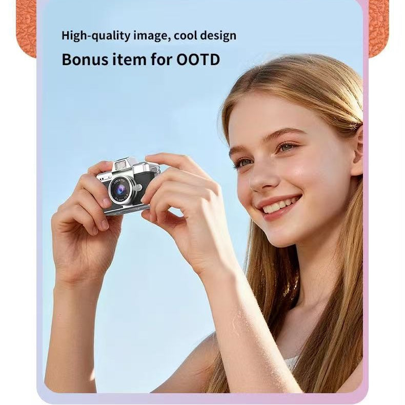 Mini camera with a 1.47-inch HD flip-up screen
