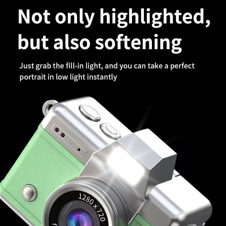 Mini camera with a 1.47-inch HD flip-up screen