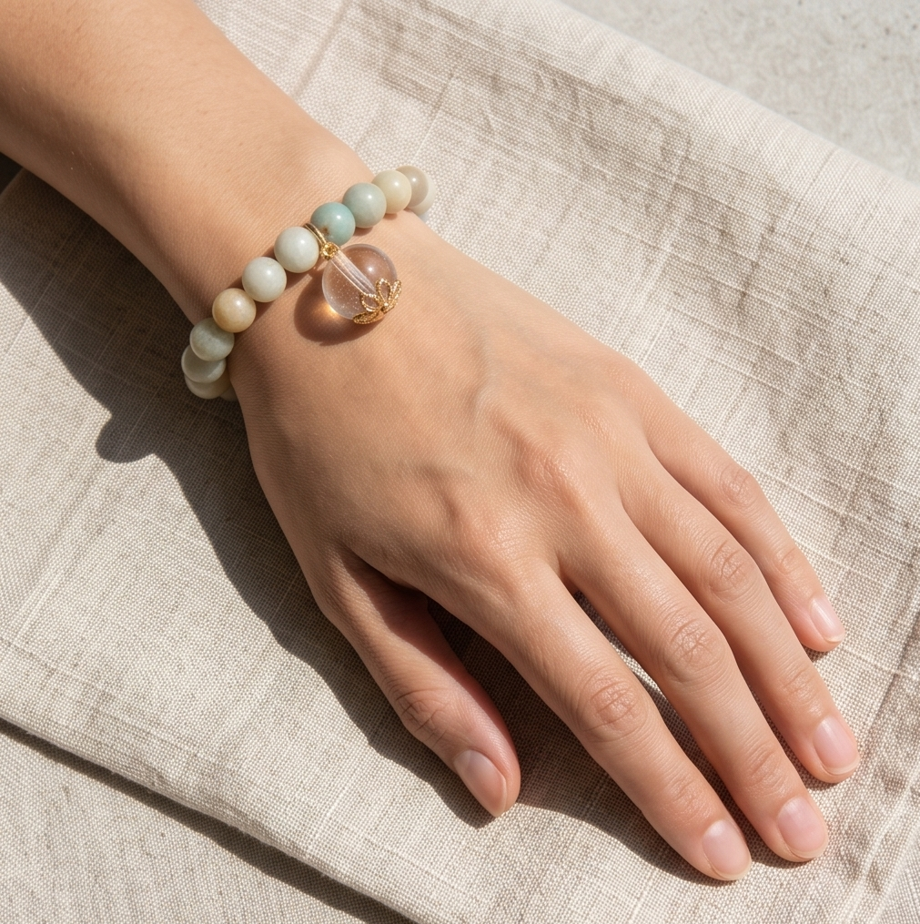 Amazonite Breath Bead | The Inner Peace Collection