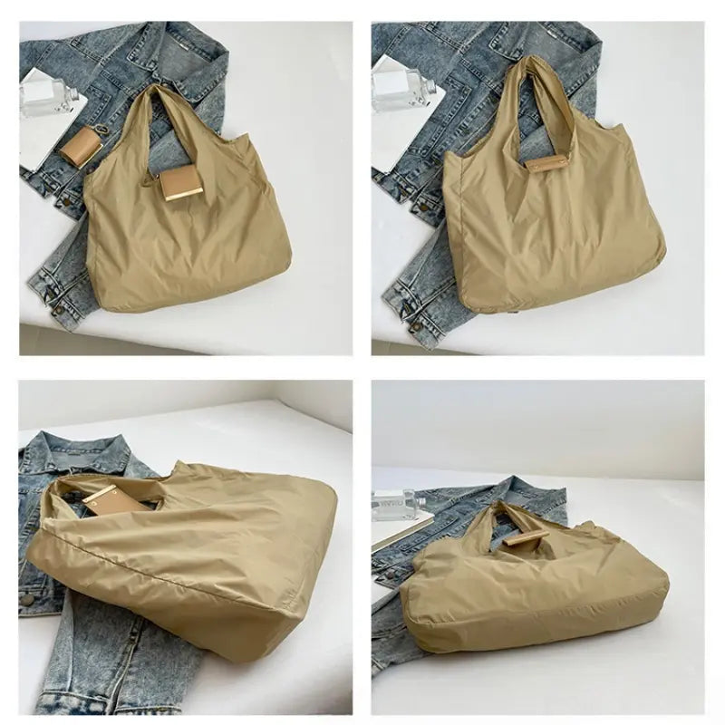 Compact Foldable Keychain Bag, Expands to Large Capacity Shopping Bag, Durable Reusable Tote, Portable for Supermarket Shopping & Travel