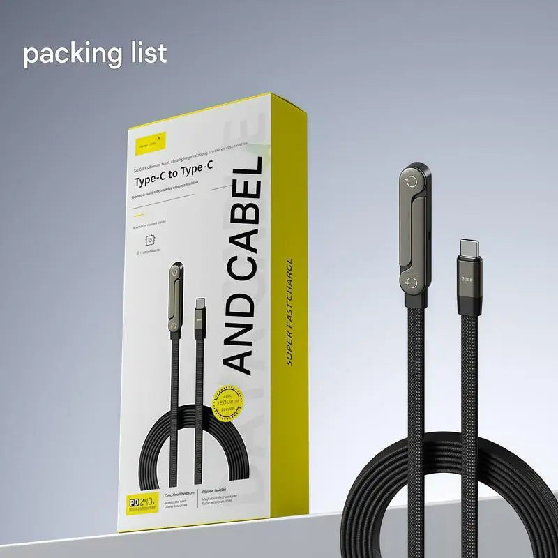 🔥LAST DAY  56% OFF⚡️240w super fast charging📱Invisible Holder Charger Cable with Stand