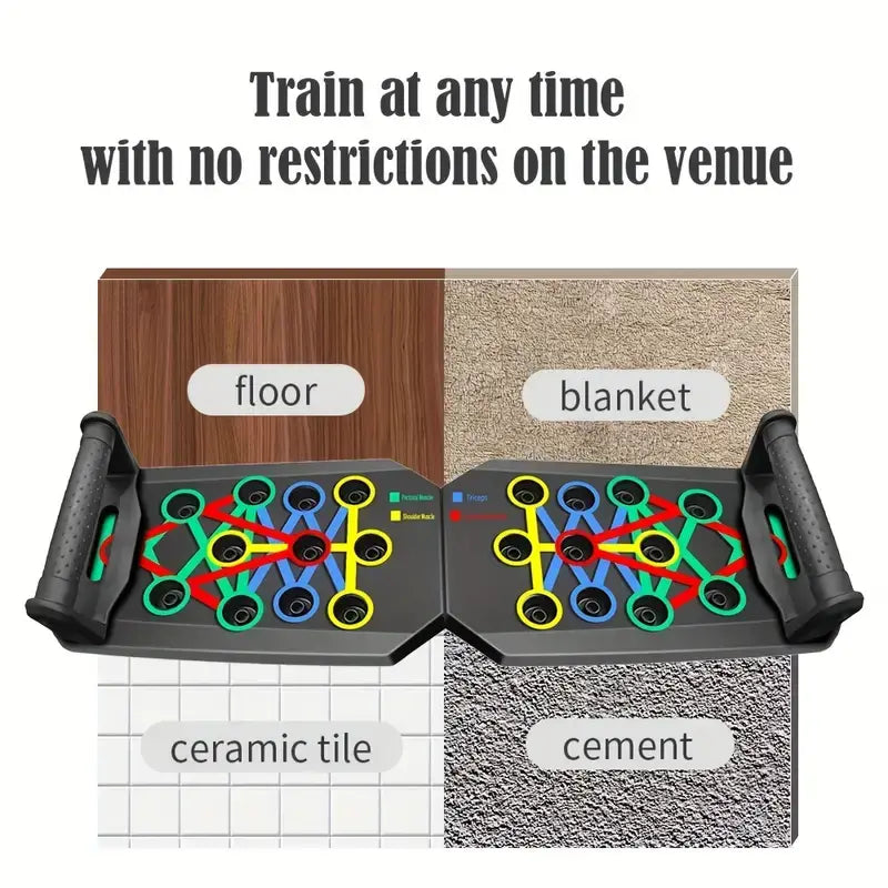 Push-up board for men and women Multifunctional detachable push-up bar for strength training Portable home gym exercise equipment fitness level