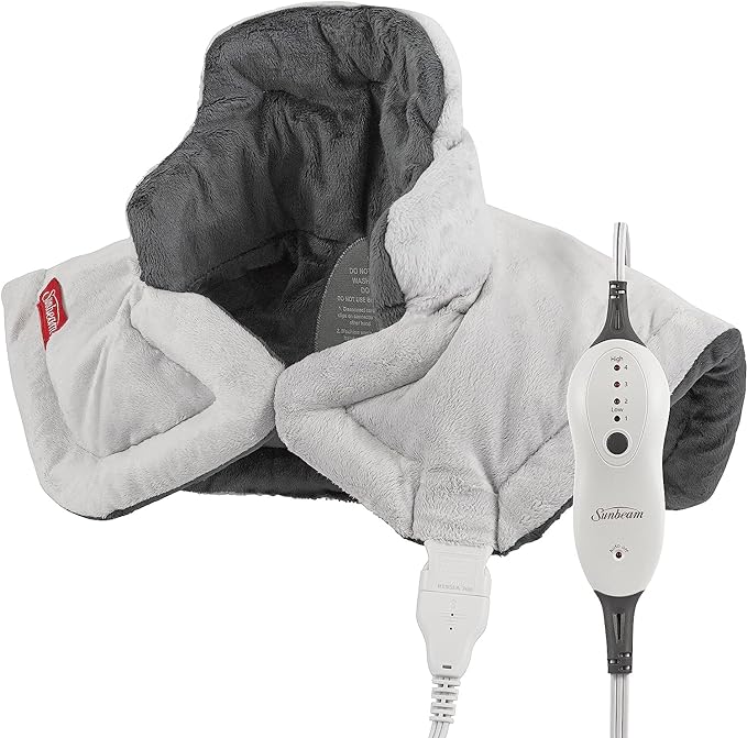 Weighted Contoured Electric Heating Pad for Neck and Shoulder Tension Relief