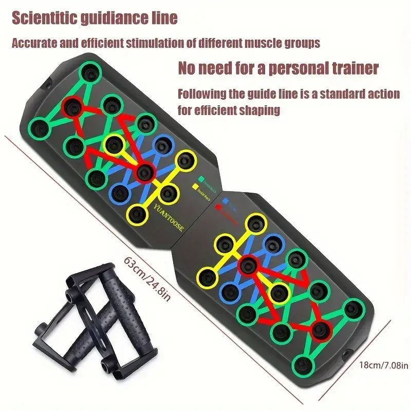 Push-up board for men and women Multifunctional detachable push-up bar for strength training Portable home gym exercise equipment fitness level