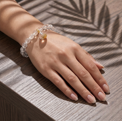 Clear Quartz Breath Bead | The Inner Peace Collection (The Ultimate Energy Amplifier)