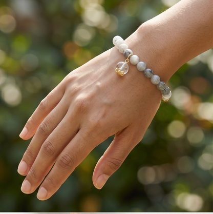 Rainbow Moonstone Breath Bead | The Serendipity Collection