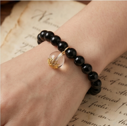 Black Agate Breath Bead | The Inner Peace Collection