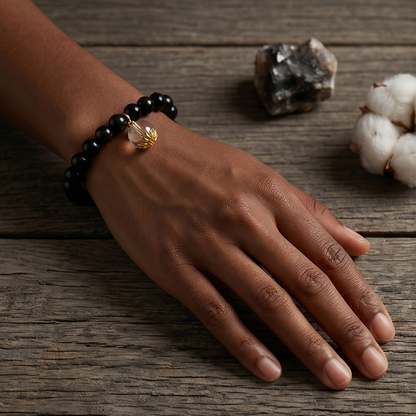 Black Agate Breath Bead | The Inner Peace Collection