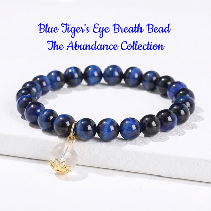 Blue Tiger's Eye Breath Bead | The Abundance Collection