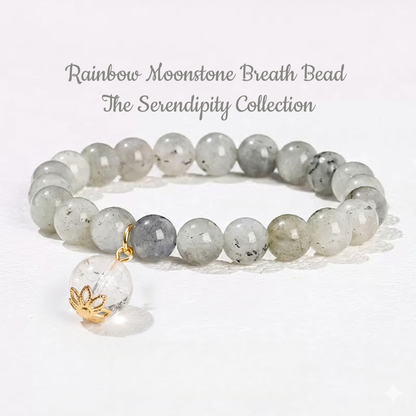 Rainbow Moonstone Breath Bead | The Serendipity Collection