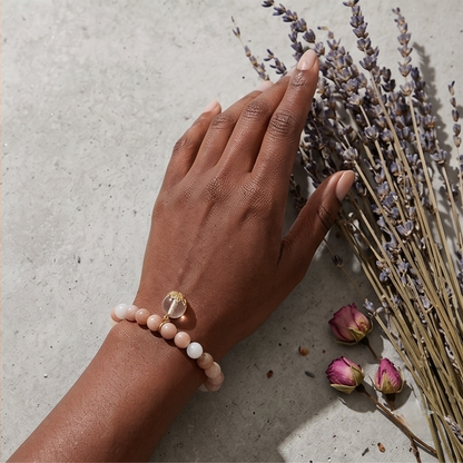 Peach Moonstone Breath Bead | The Inner Peace Collection