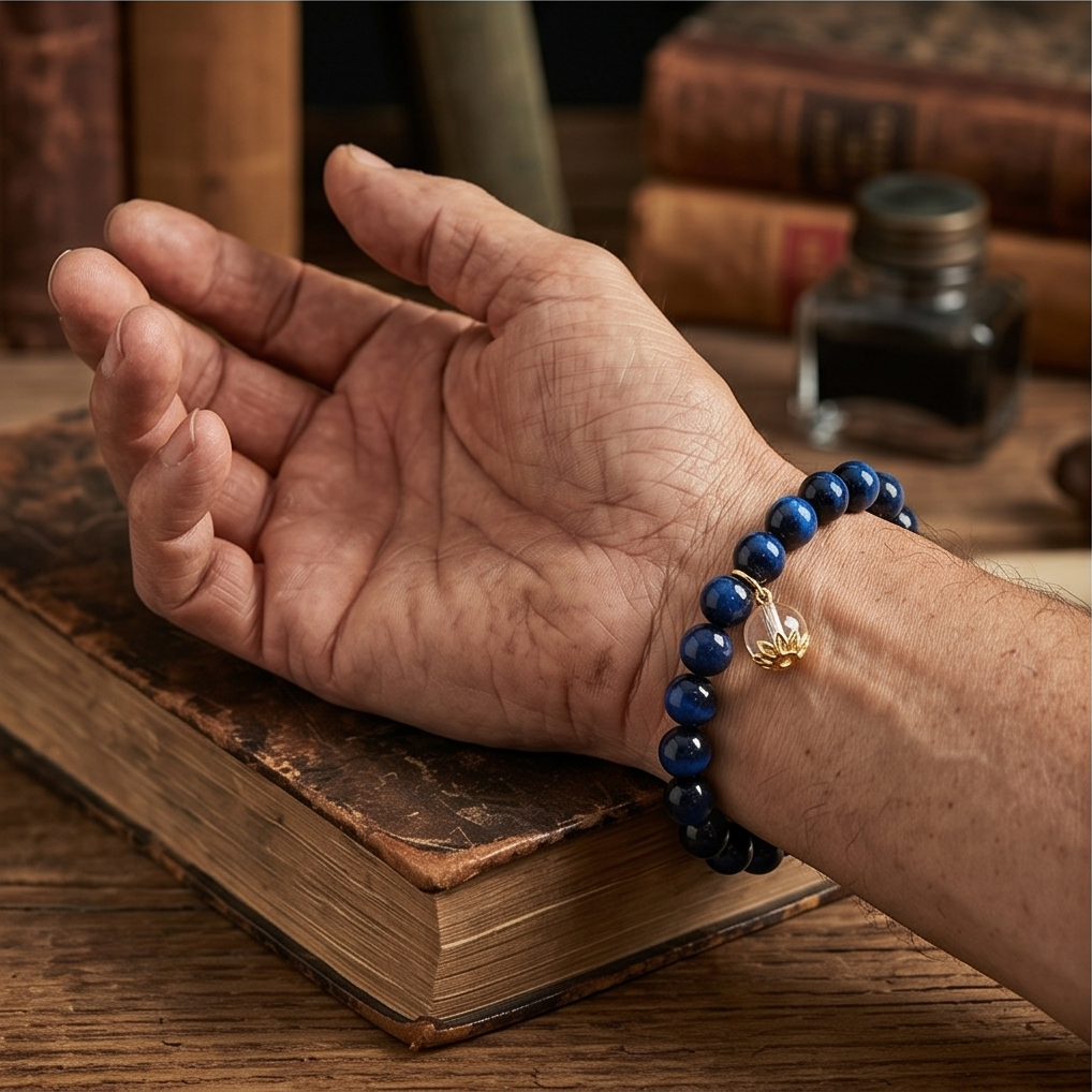 Blue Tiger's Eye Breath Bead | The Abundance Collection
