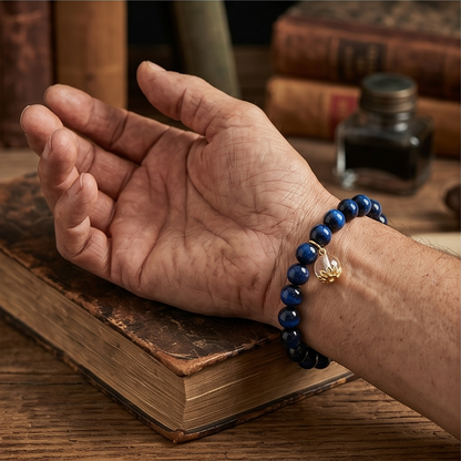 Blue Tiger's Eye Breath Bead | The Abundance Collection