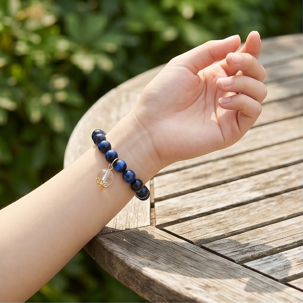 Blue Tiger's Eye Breath Bead | The Abundance Collection