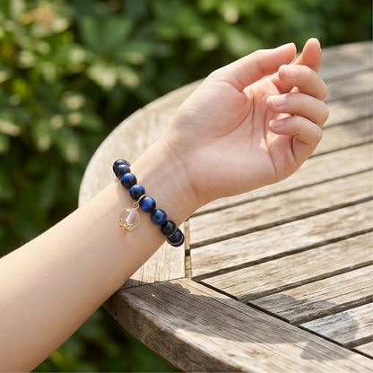Blue Tiger's Eye Breath Bead | The Abundance Collection