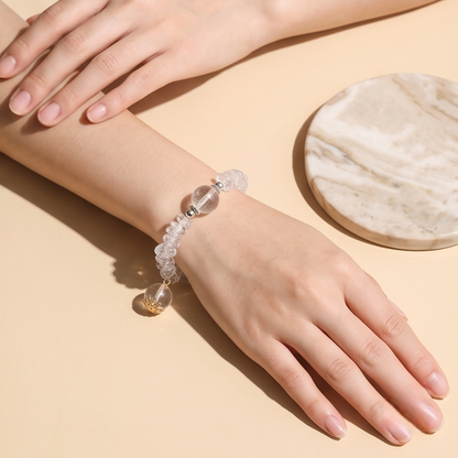 Raw Clear Quartz Chip Breath Bead | The Inner Peace Collection