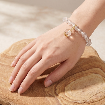 Clear Quartz Breath Bead | The Inner Peace Collection (The Ultimate Energy Amplifier)