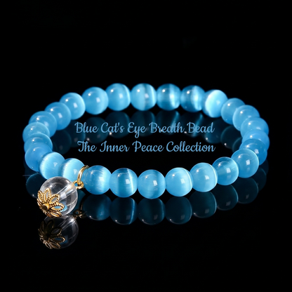 Blue Cat's Eye Breath Bead | The Inner Peace Collection