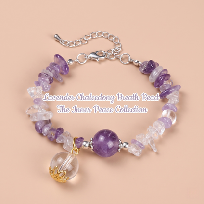 Lavender Chalcedony Breath Bead | The Inner Peace Collection