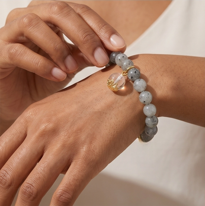 Rainbow Moonstone Breath Bead | The Serendipity Collection