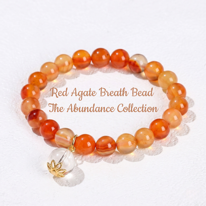 Red Agate Breath Bead | The Abundance Collection