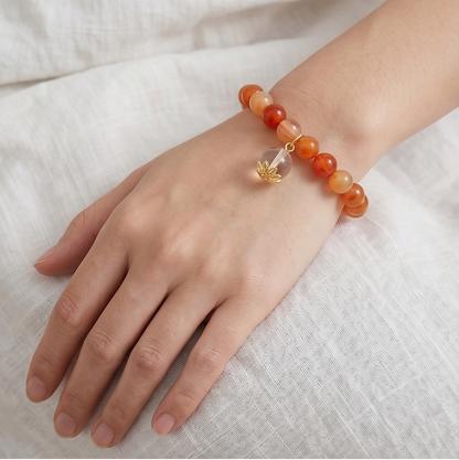 Red Agate Breath Bead | The Abundance Collection