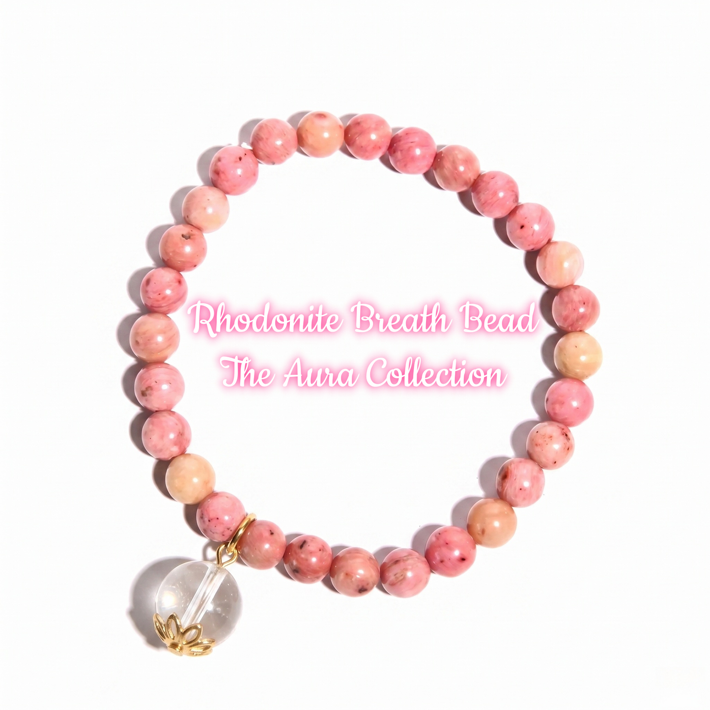 Rhodonite Breath Bead | The Aura Collection
