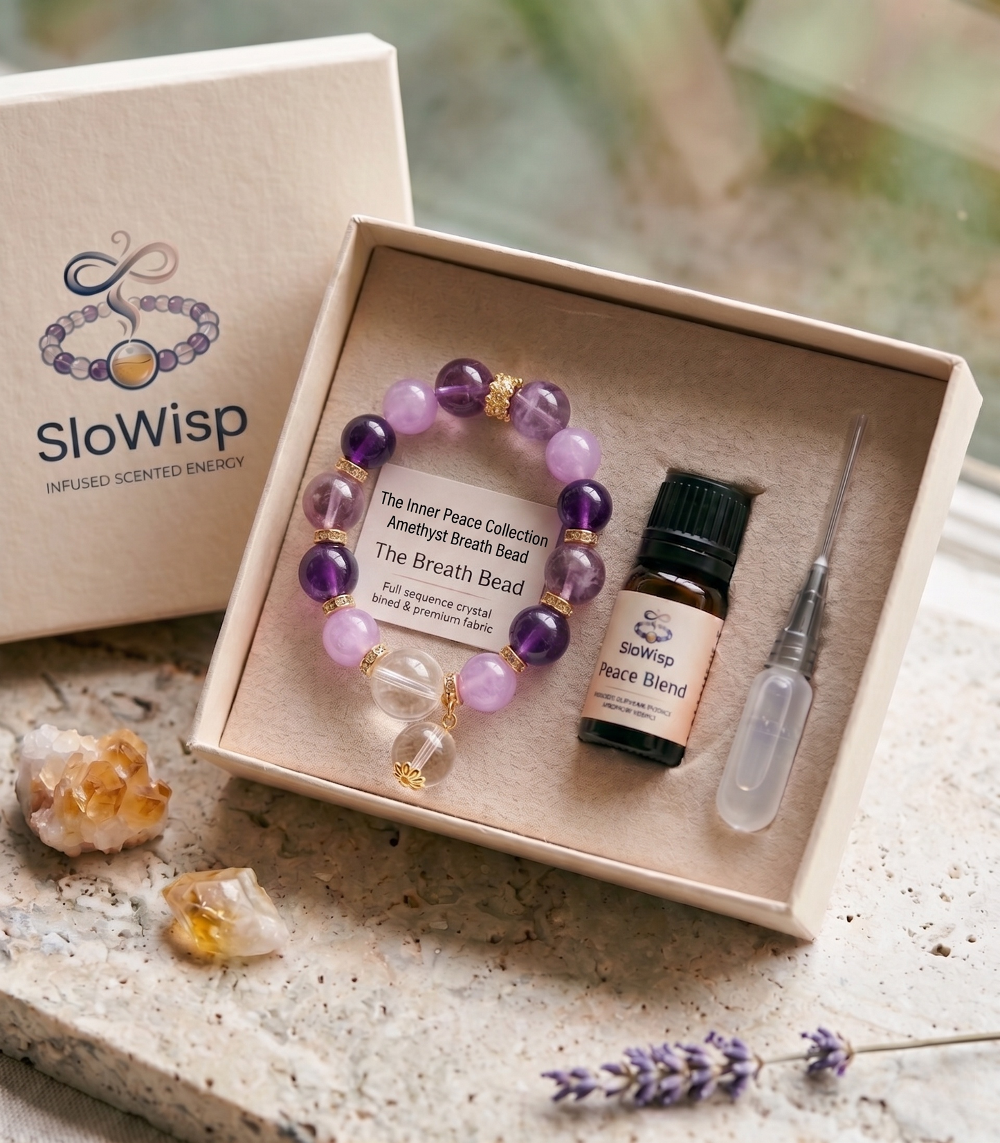 The Inner Peace Collection | Amethyst Breath Bead