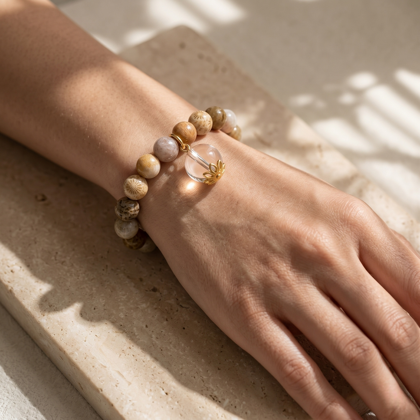 Chrysanthemum Stone Breath Bead | The Serendipity Collection