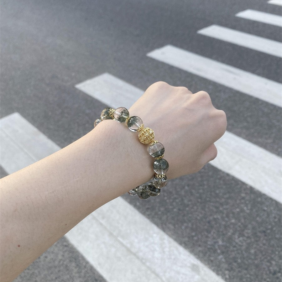 The Serendipity Collection | Green Phantom Breath Bead
