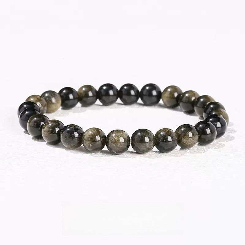 Golden Obsidian Breath Bead | The Abundance Collection
