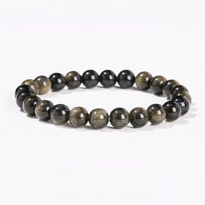 Golden Obsidian Breath Bead | The Abundance Collection